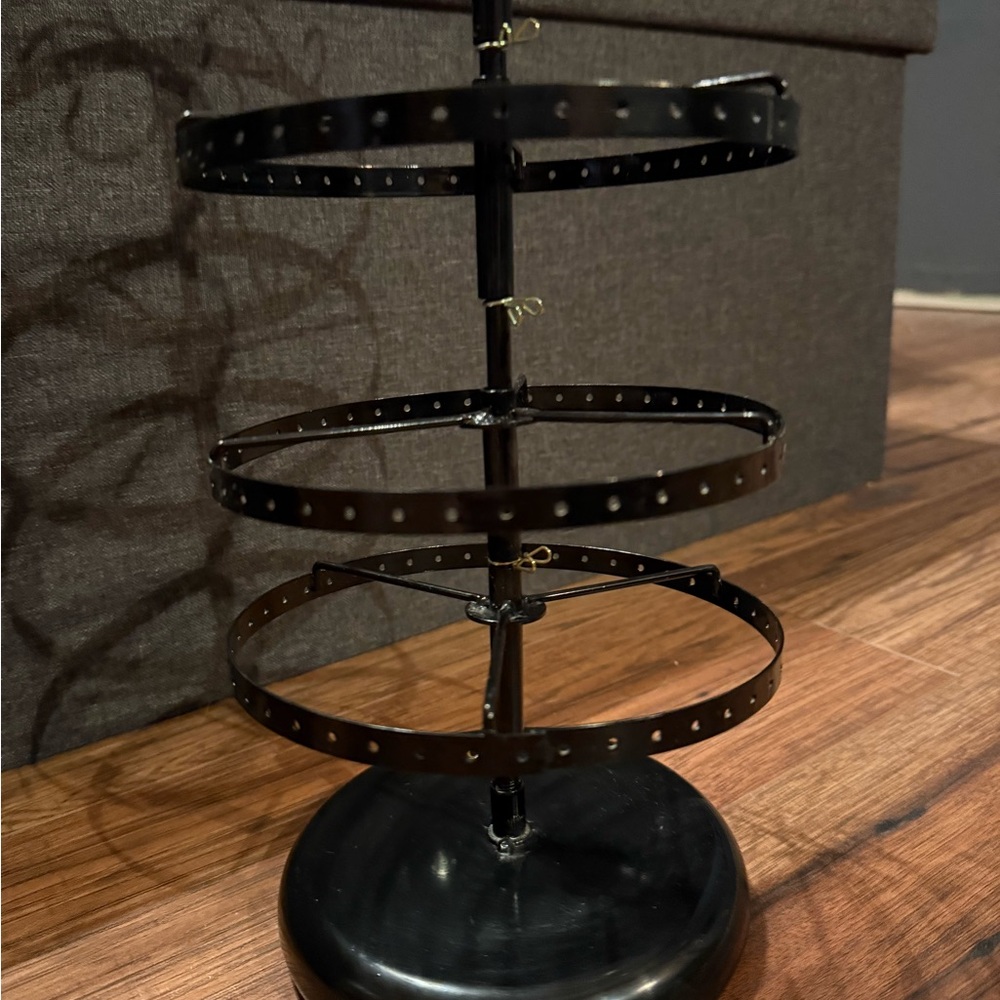 Black Rotating Earring Tree - Picture 2 of 4